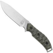 White River Knives GTI 4.5 Stonewashed CPM S35VN, OD Green Canvas Micarta, Justin Gingrich design