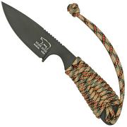 White River M1 Backpacker WRM1-PTS-CBI Treestand Camo Paracord, Black Coated, neck knife