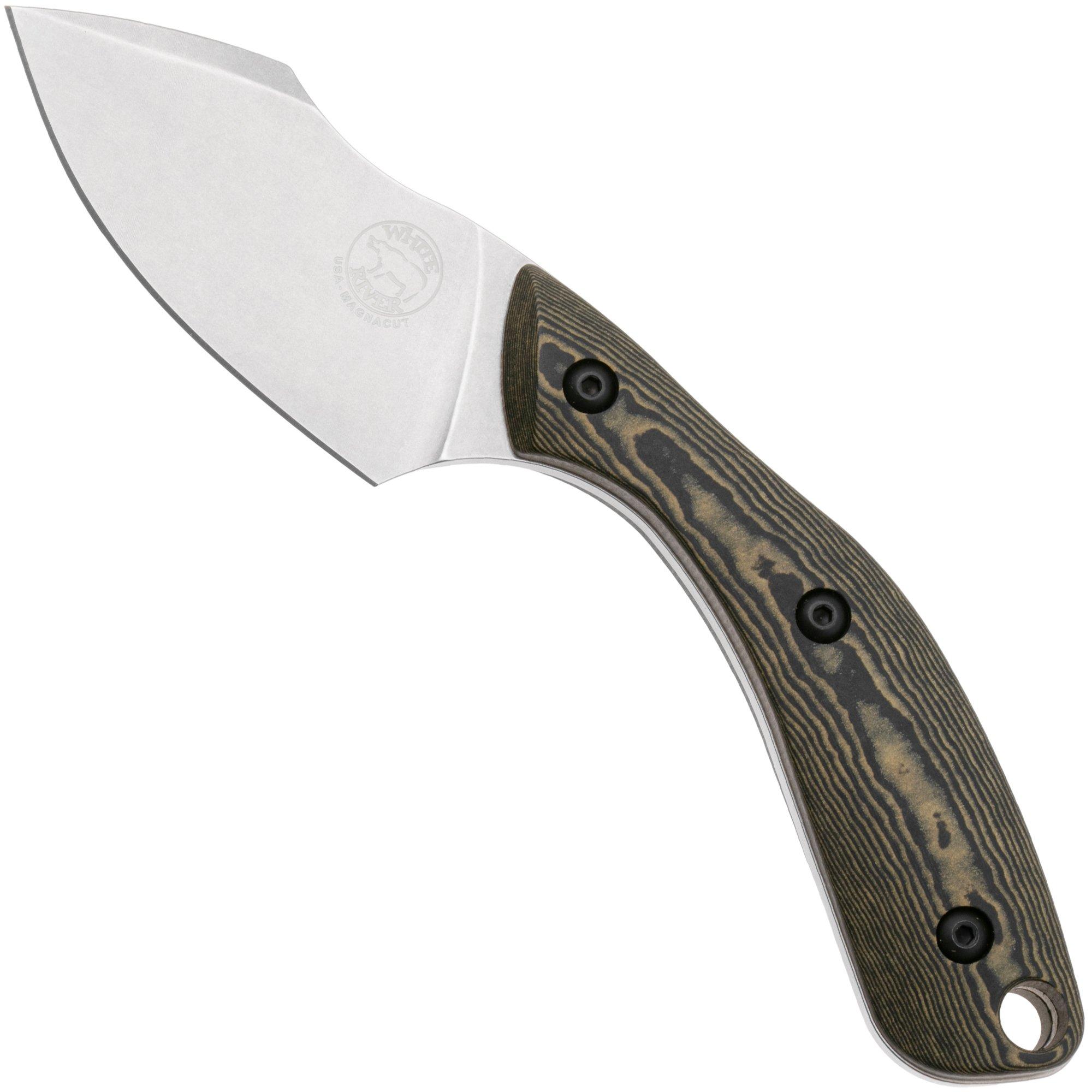 White River Knives Apex WRSS-APX-RMB Stonewashed Magnacut, Maple Black Richlite, hunting knife, Smith and Sons design