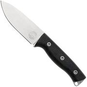 White River Knives Ursus Cub UR35-BBL CPM MagnaCut, Black Burlap Micarta faca de bushcraft, bainha de Kydex com acendedor