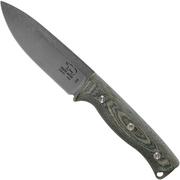 White River Knives Ursus 45 Black & OD Green Linen Micarta bushcraft knife