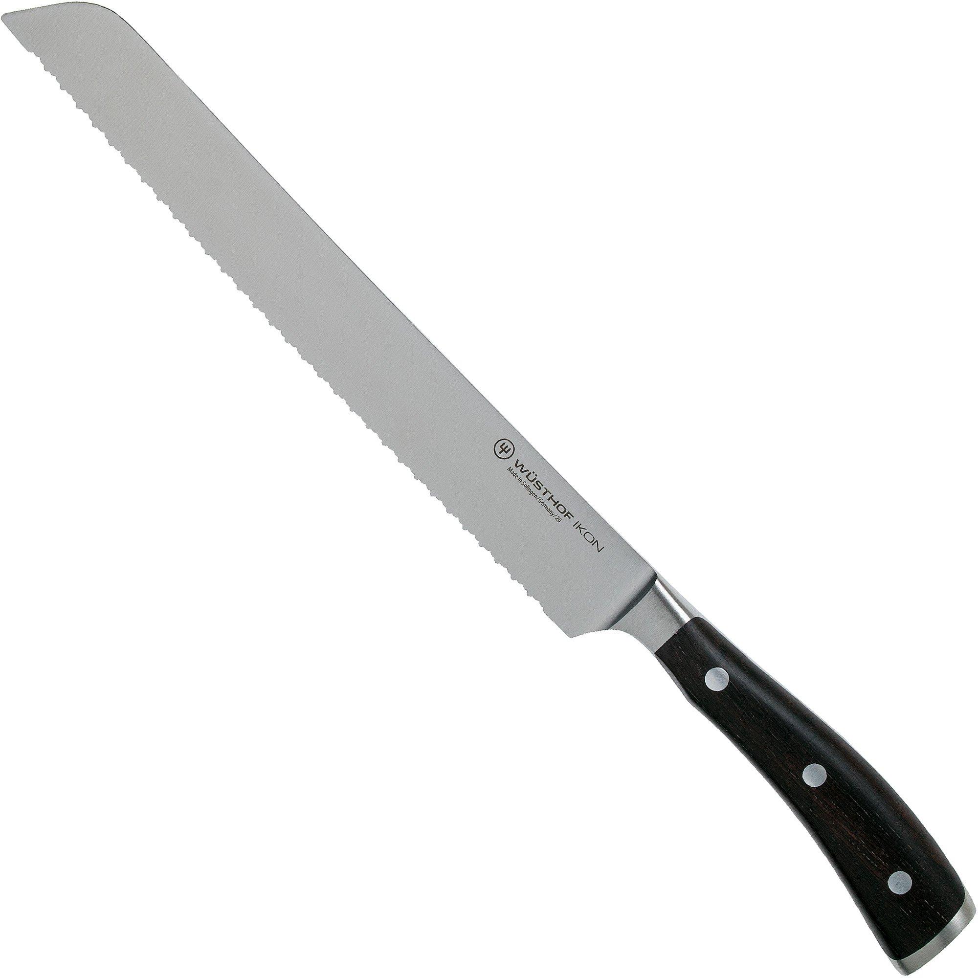 Wüsthof Ikon Brotmesser mit Präzisionsdoppelwelle 23 cm, 1010531123