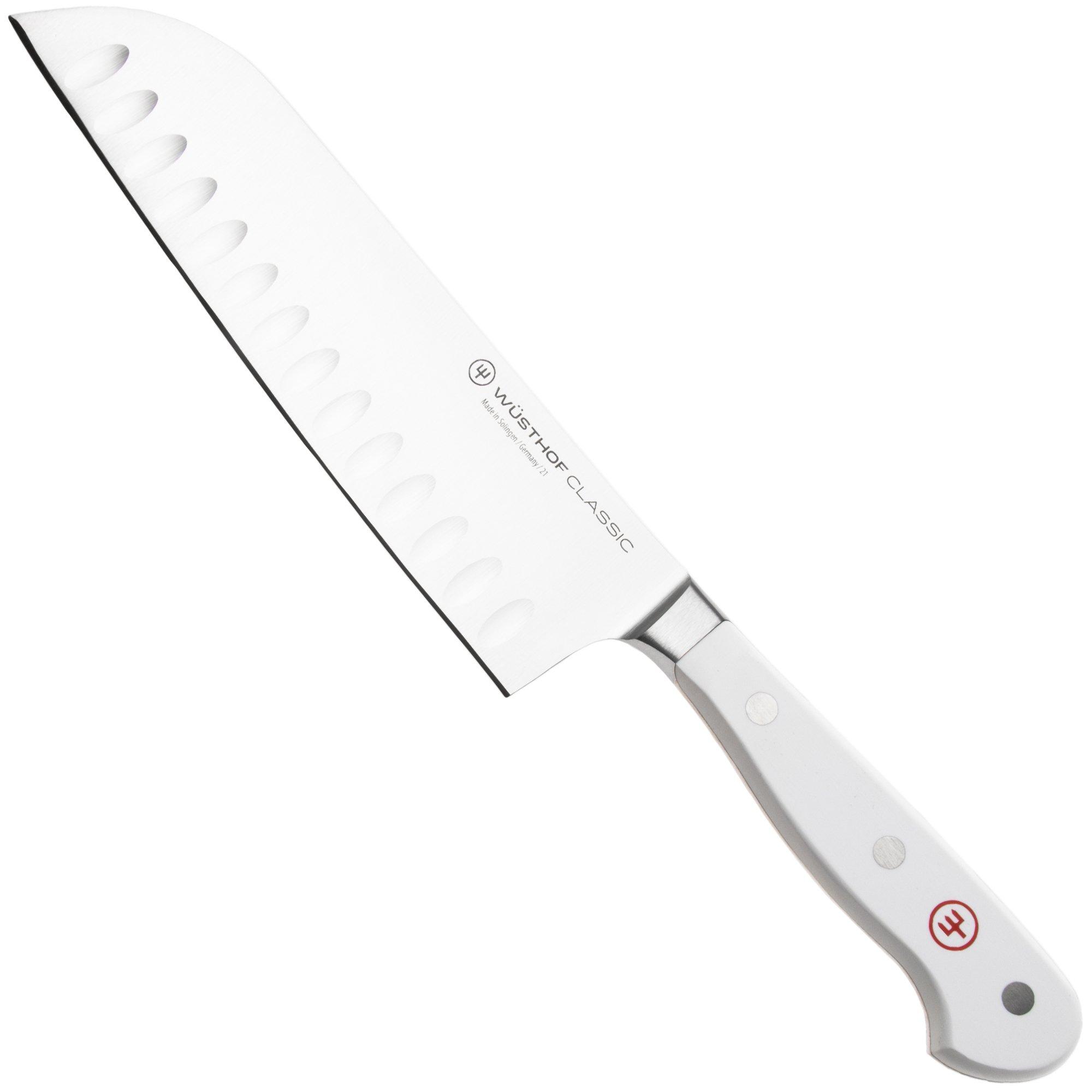 Wüsthof Classic White Santoku mit Kullen 17 cm, 1040231317