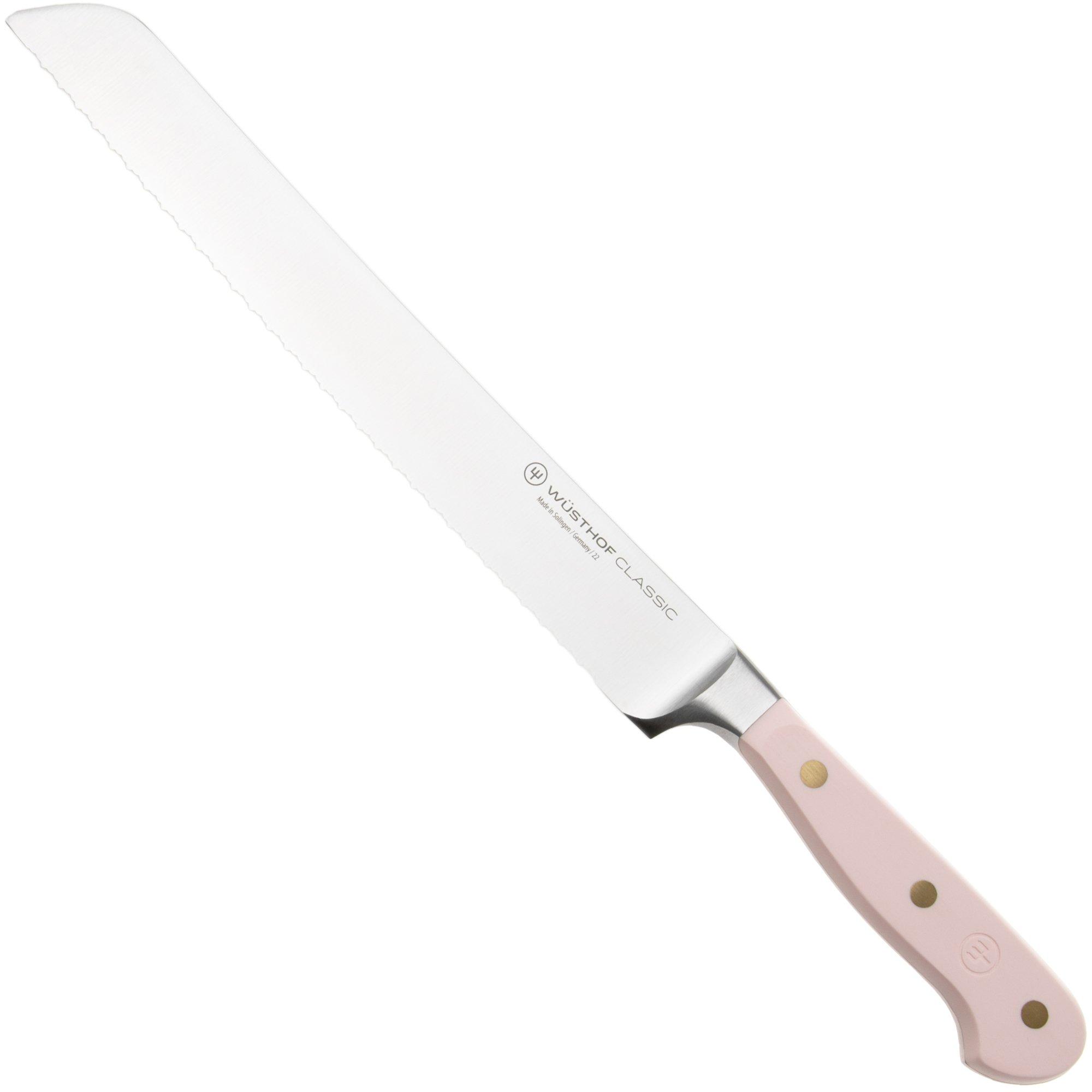 Wüsthof Classic Colour Pink Himalayan Salt 1061706423 Brotmesser mit Präzisions-Doppelwelle, 23 cm