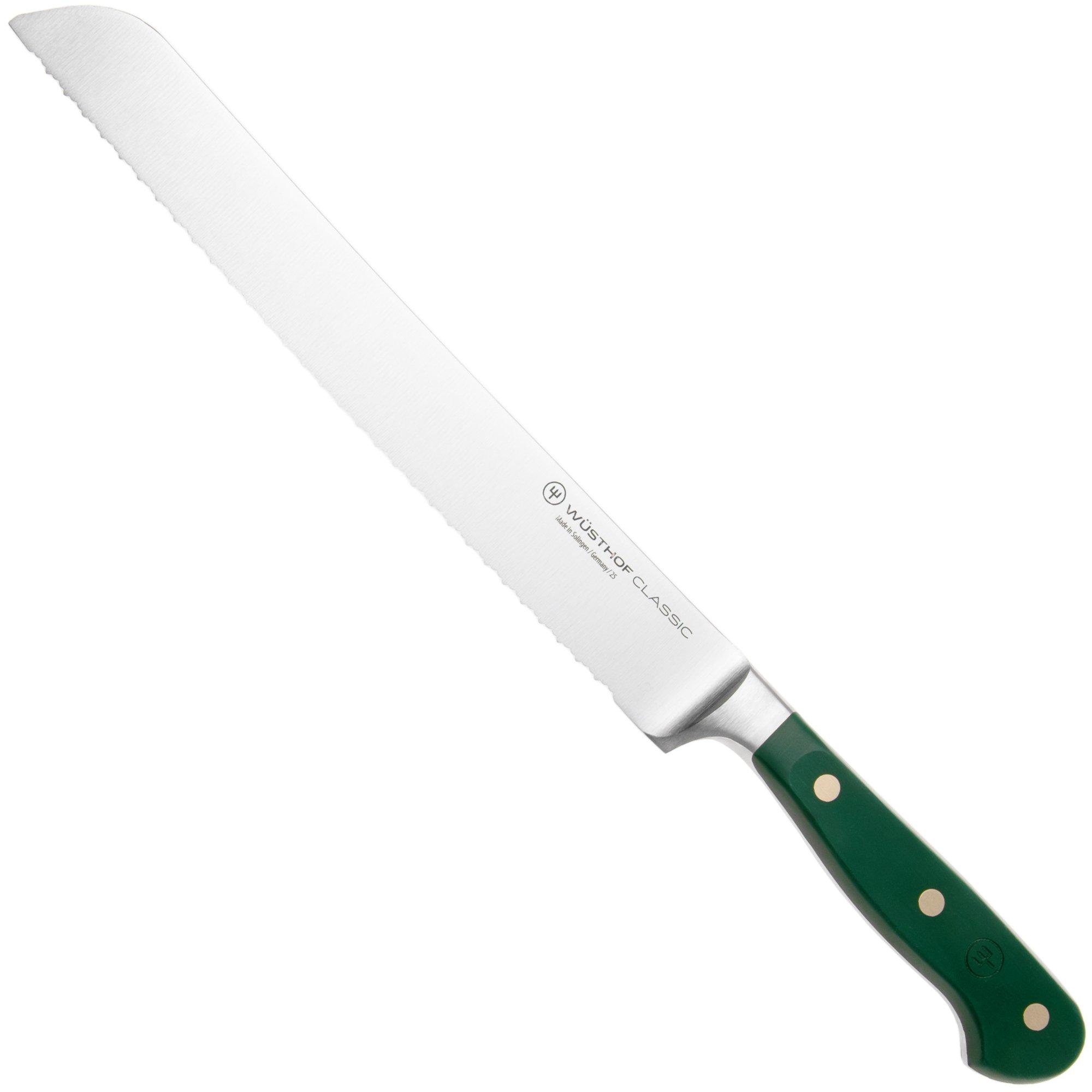 Wüsthof Classic Colour Fresh Rosemary 1061706723 Brotmesser mit Präzisions-Doppelwelle, 23 cm