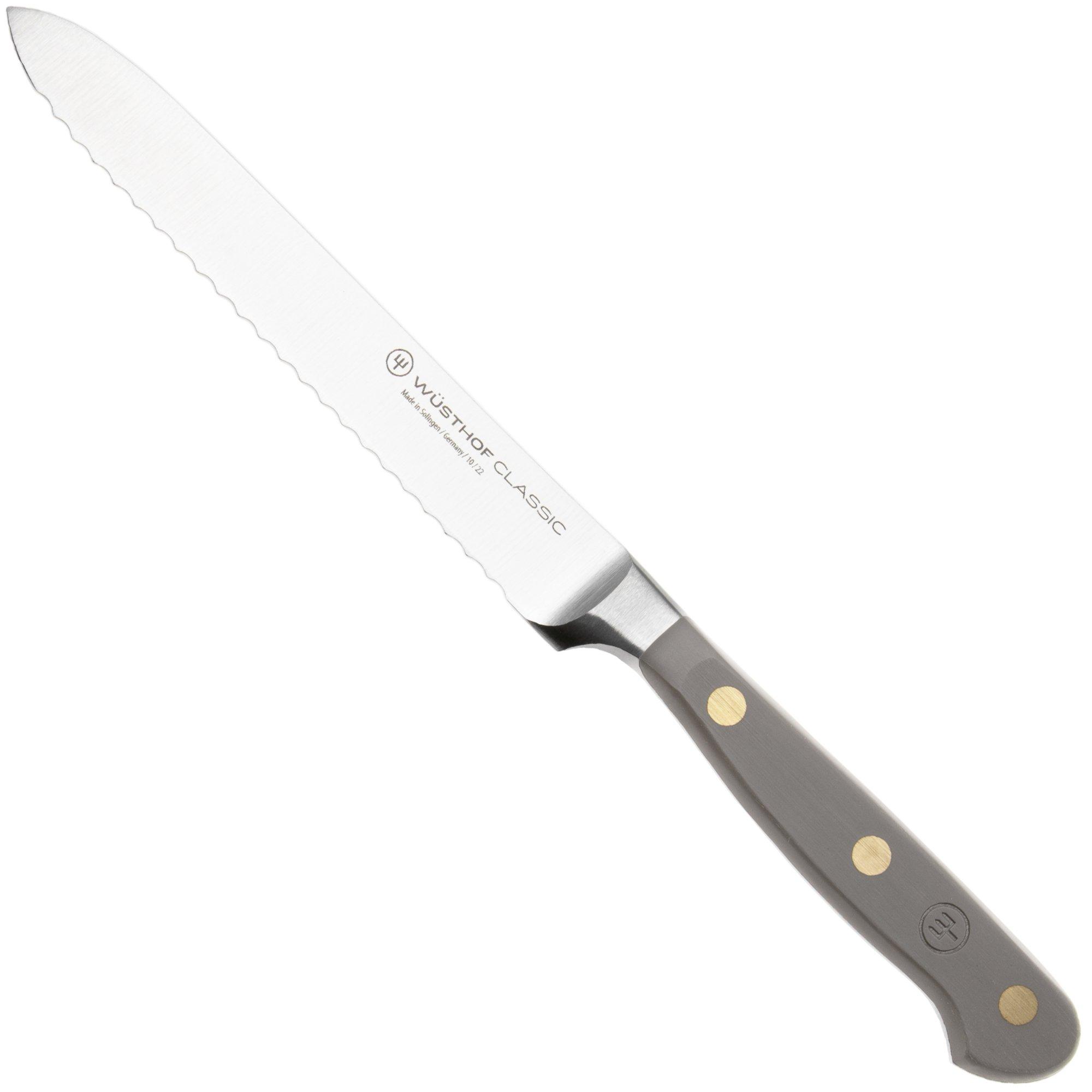 Wüsthof Classic Colour Velvet Oyster 1061708114 Aufschnittmesser, 14 cm