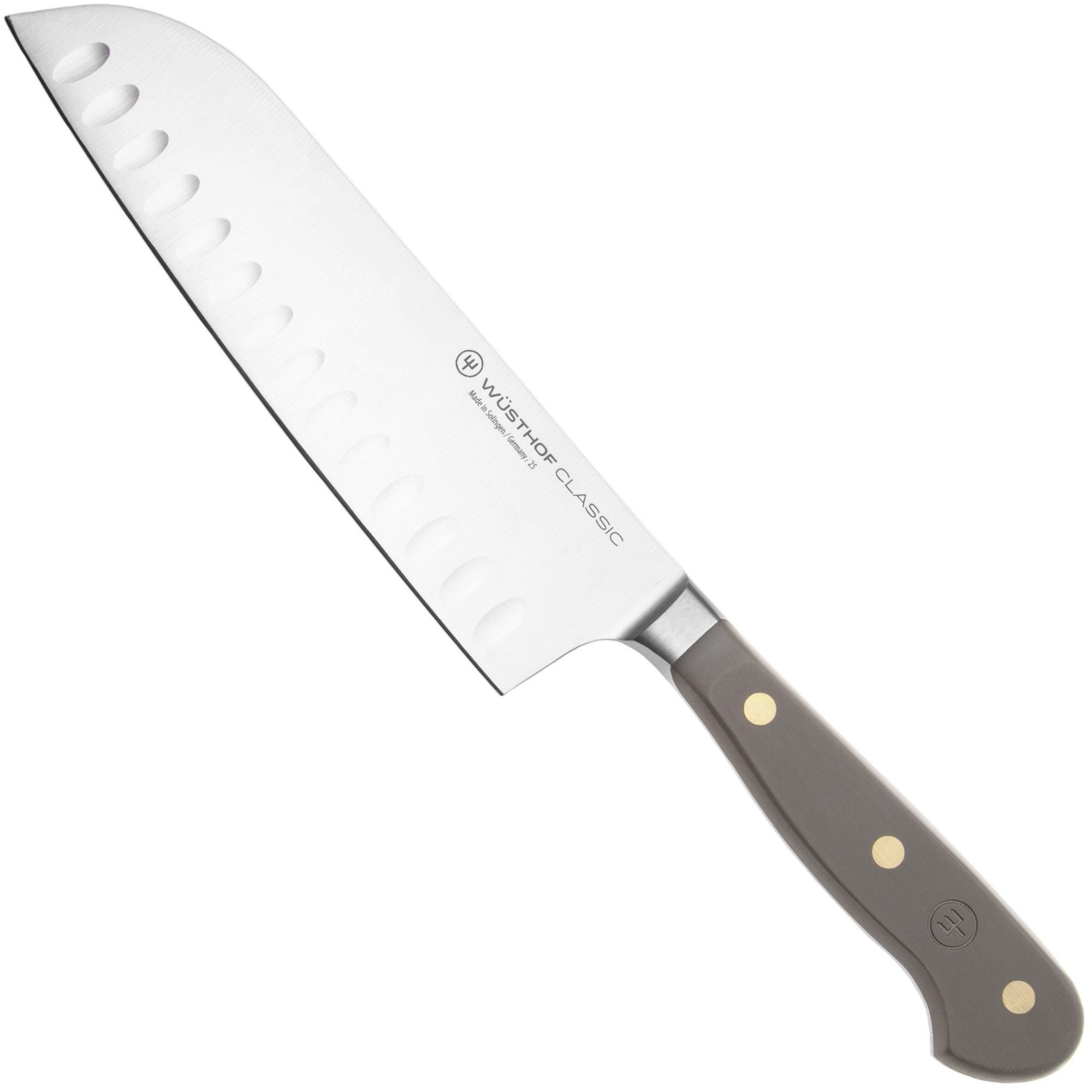 Wüsthof Classic Color Velvet Oyster 1061731317 santoku à alvéoles, 17 cm