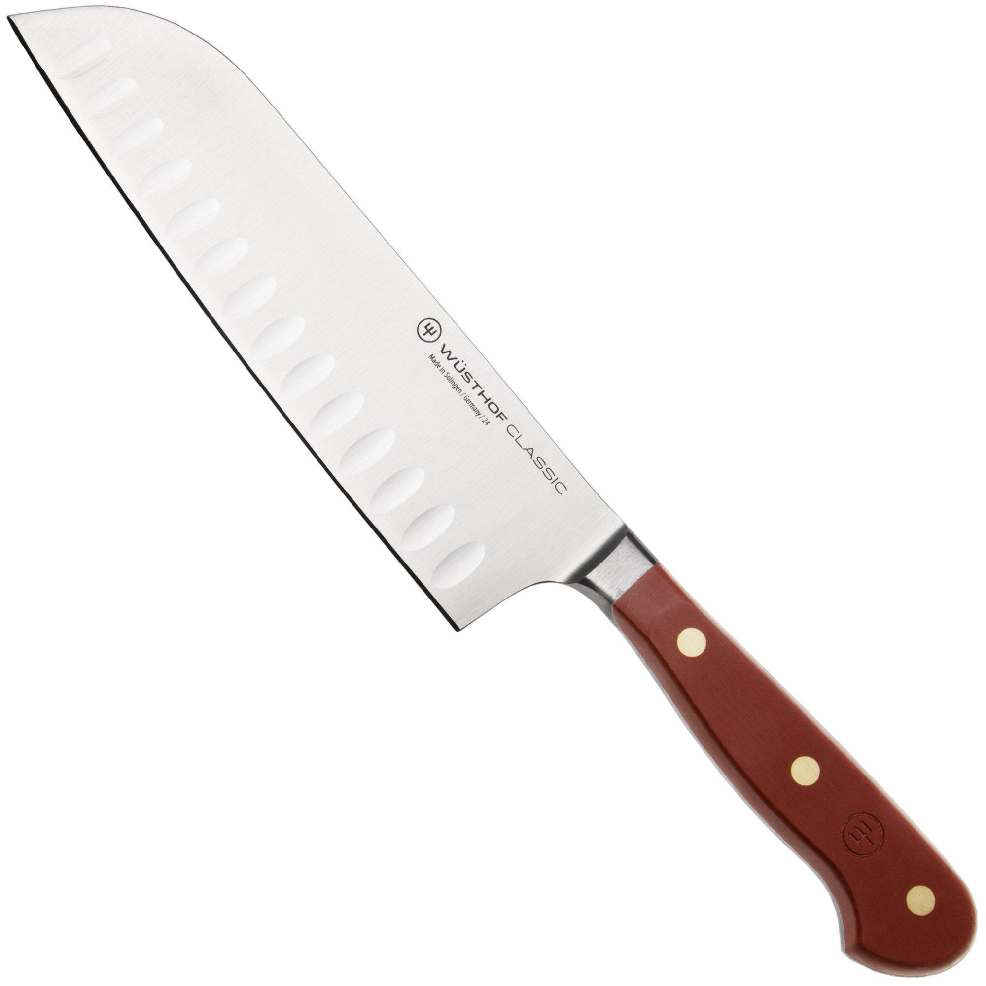 Wüsthof Classic Colour Tasty Sumac 1061731717 Santoku mit Kullen, 17 cm