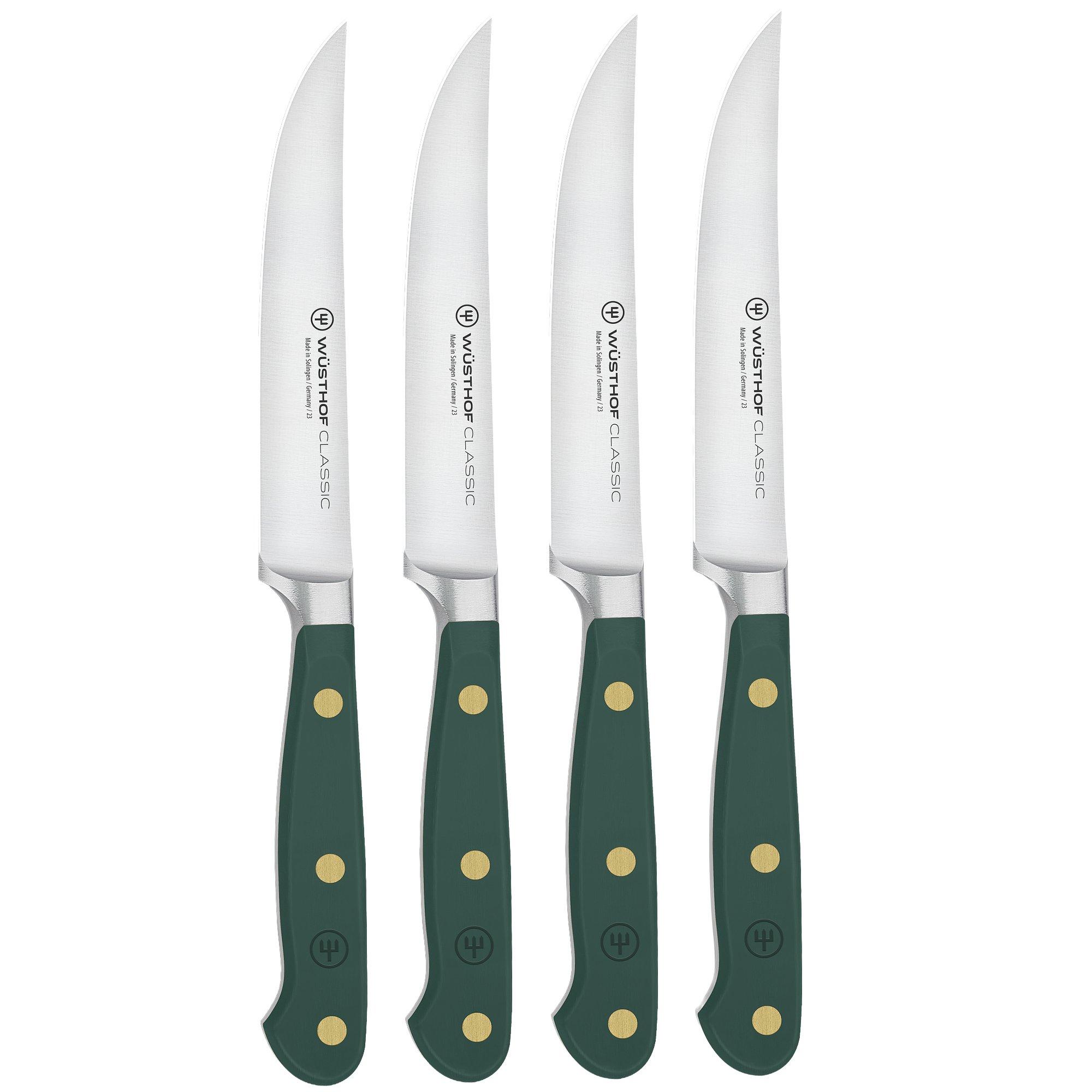 Wüsthof Classic Colour Fresh Rosemary 1061760407, 4-teiliges Steakmesser Set