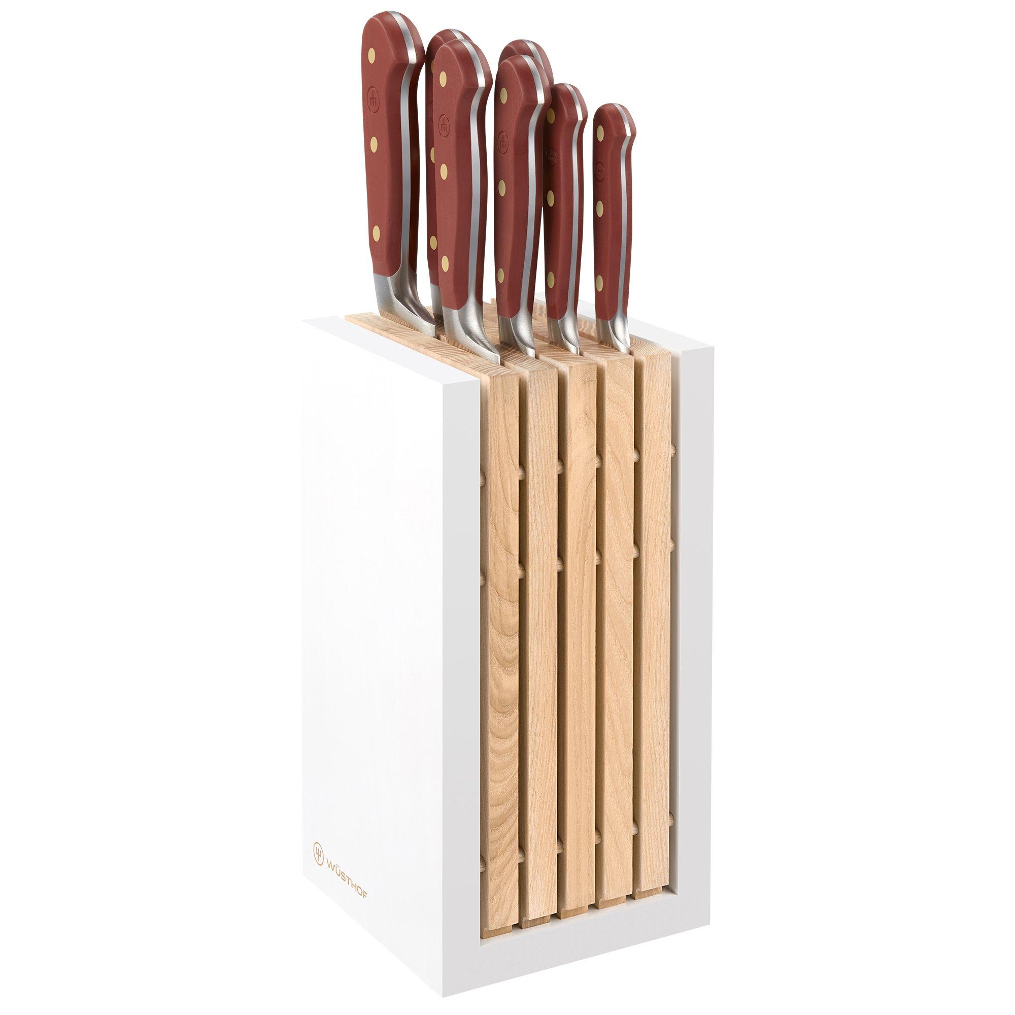 Wüsthof Classic Colour Tasty Sumac 1091770715, 7-teiliges Messerset mit Block
