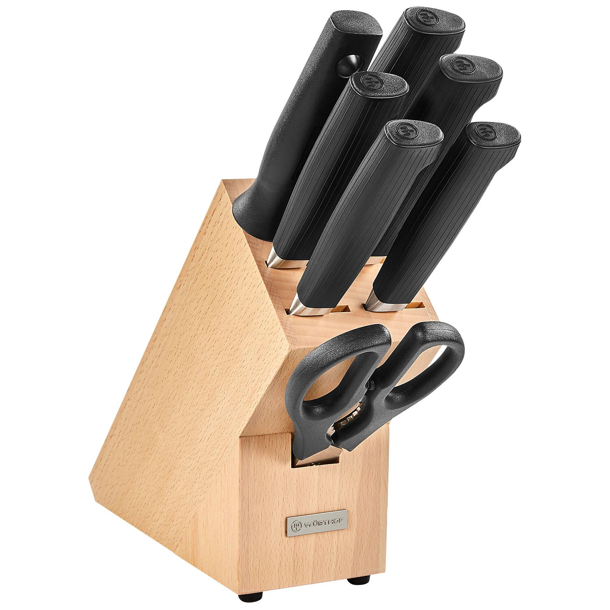 Wüsthof Partner 1091870801 Natural, set de 8 couteaux avec bloc