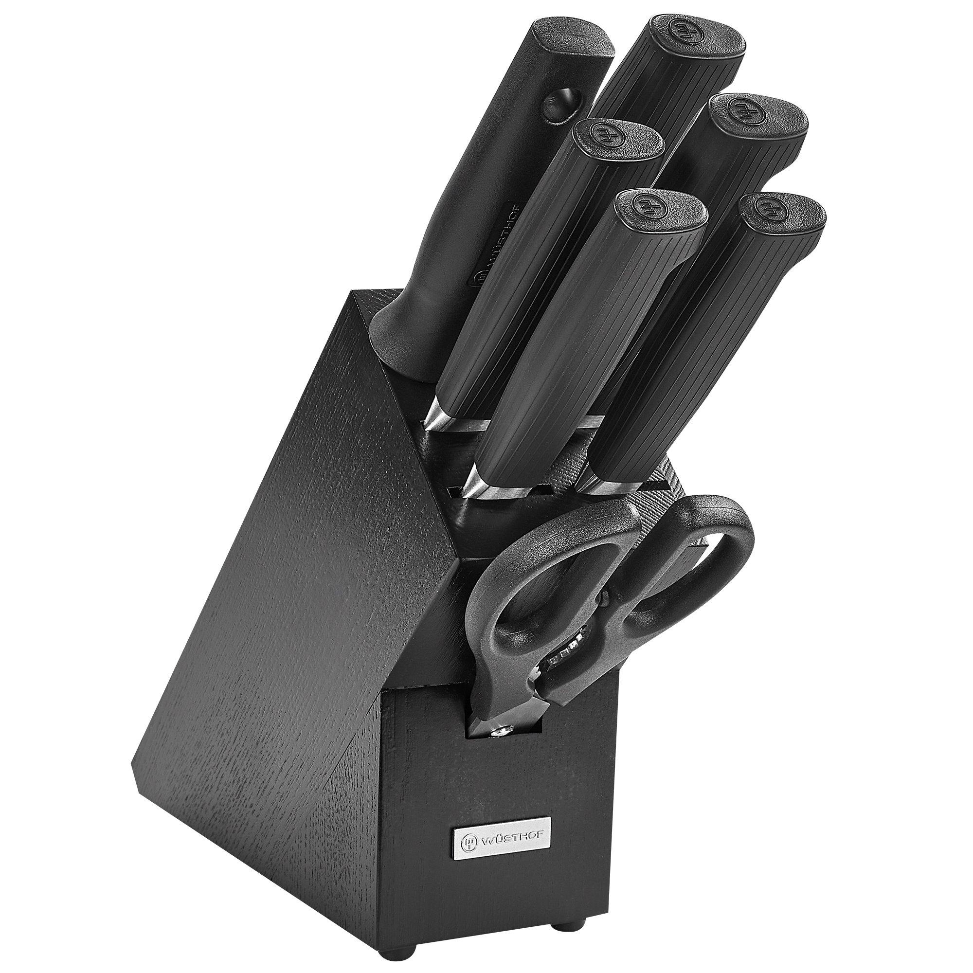 Wüsthof Partner 1091870803 Black, set de 8 couteaux avec bloc