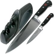 Wüsthof Classic 2-piece knife set incl. pull-through sharpener, 1120160302