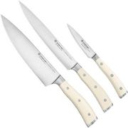 Wüsthof Classic Ikon Crème 3-piece knife set, 1120460301