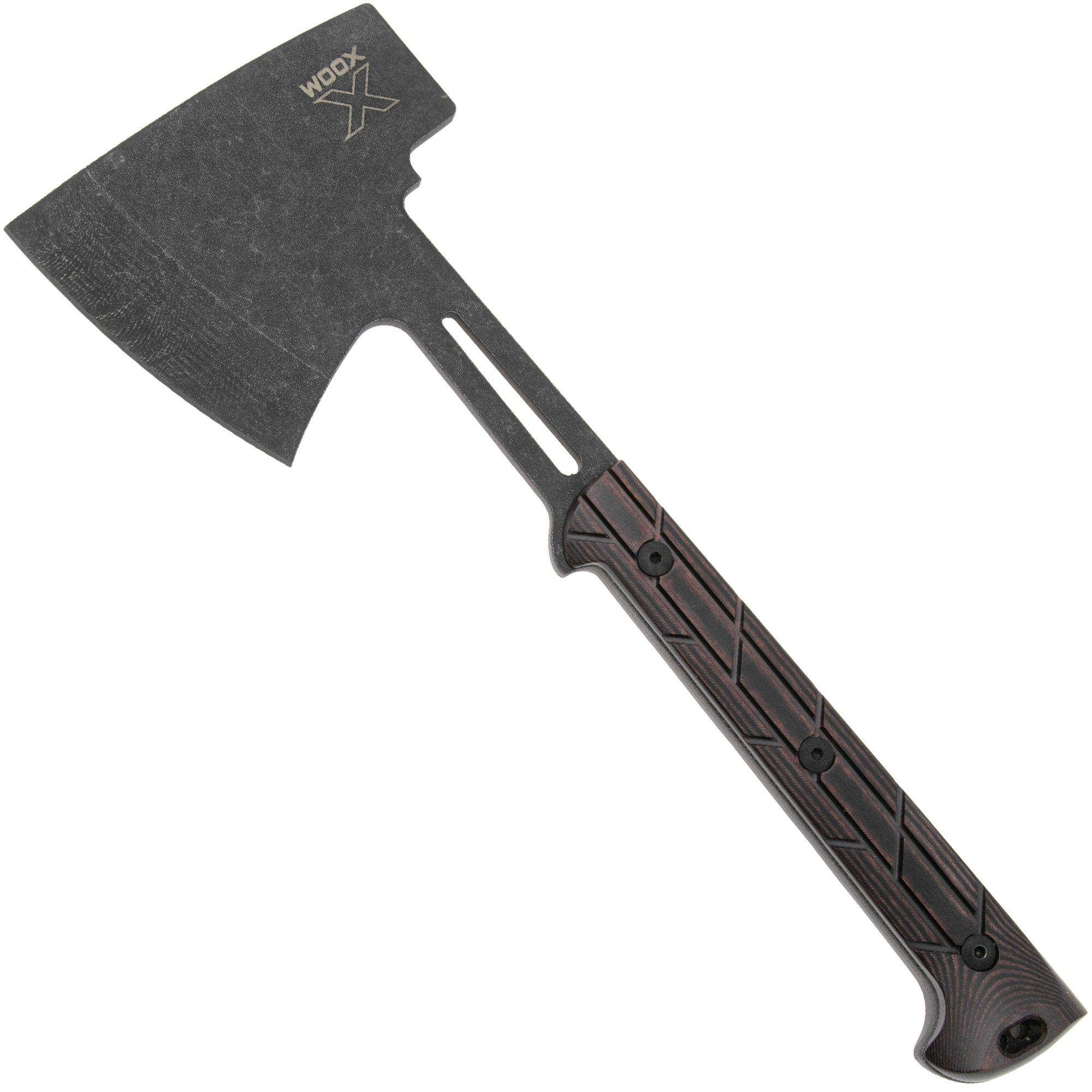 WOOX TERRA Hunting Axe, Micarta X-Grip Brown, Handbeil