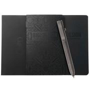 Bild für Big Idea Design Base Line Bolt Action Pen BS-BA-SW mit Big Idea Design Notizblock