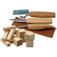 Bild für BeaverCraft Extended Spoon Carving Set S13 mit extra 18-teiligem Schnitzholz-Set