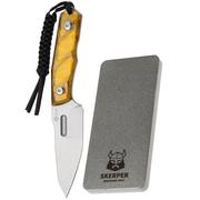 Afbeelding voor CIVIVI Propugnator C23002-3 Polished Yellow Ultem, vaststaand mes met Skerper Pocketslijpsteen