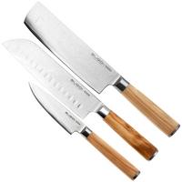 Afbeelding voor Eden Sugoi Olive 3-delige messenset santoku, nakiri en officemes