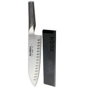 Afbeelding voor Global G80 santoku mes 18 cm met GRATIS Eden mesbeschermer