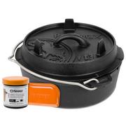 Afbeelding voor Petromax Dutch Oven ft3 platte bodem met Onderhoudsvet & Pannenschraper
