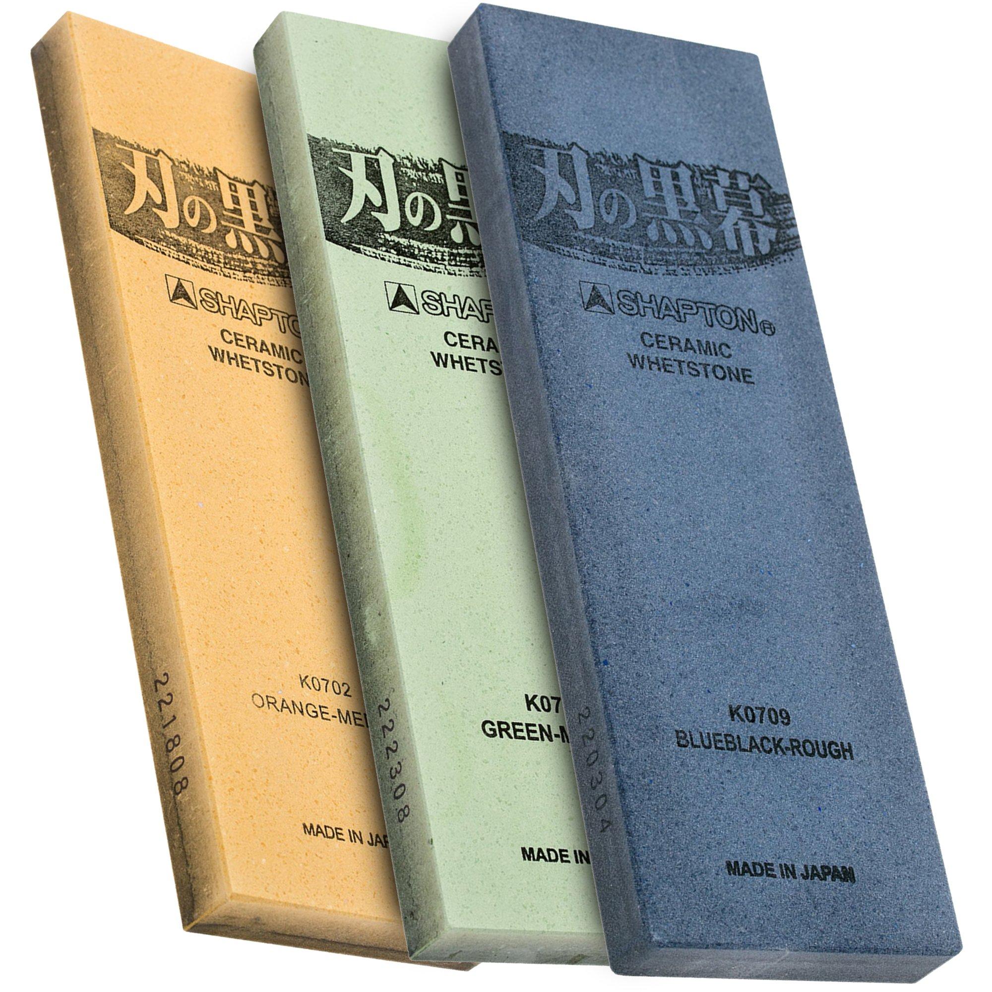 Shapton Pro Stone Schleifsteine, Körnungen 320, 1000, 2000