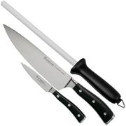 Afbeelding voor Wüsthof Classic Ikon 2-delige messenset 1120360205 met Skerper keramische slijpstaaf