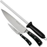 Afbeelding voor Wüsthof Classic Ikon 2-delige messenset 1120360205 met Skerper keramische slijpstaaf