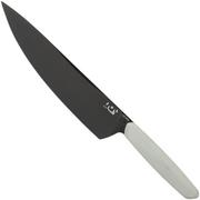 Xin Cutley XinCore XC125 White G10, Red Liners, Black TiN Coalatag, faca de chef 21.5 cm