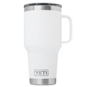 Yeti Rambler Travel Mug 30oz Stronghold Lid, White, thermos reismok met deksel, 887 ml