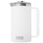 Yeti Rambler French Press 34oz Twist-To-Lock Lid, White, thermos french press, 1L