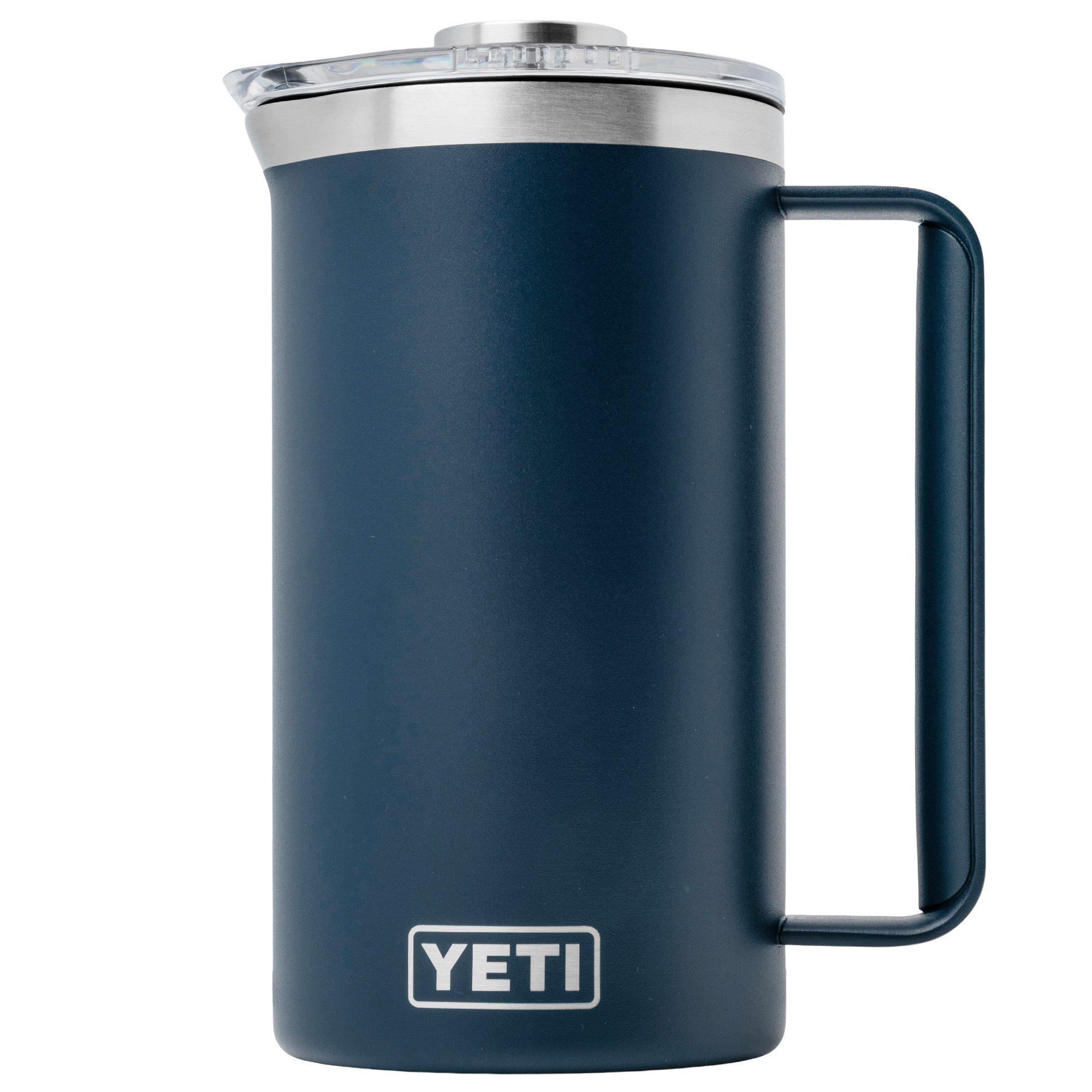 Yeti Rambler French Press 34oz Twist-To-Lock Lid, Navy Blue, Thermo French Press, 1L