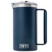 Yeti Rambler French Press 34oz Twist-To-Lock Lid, Navy Blue, thermos french press, 1L