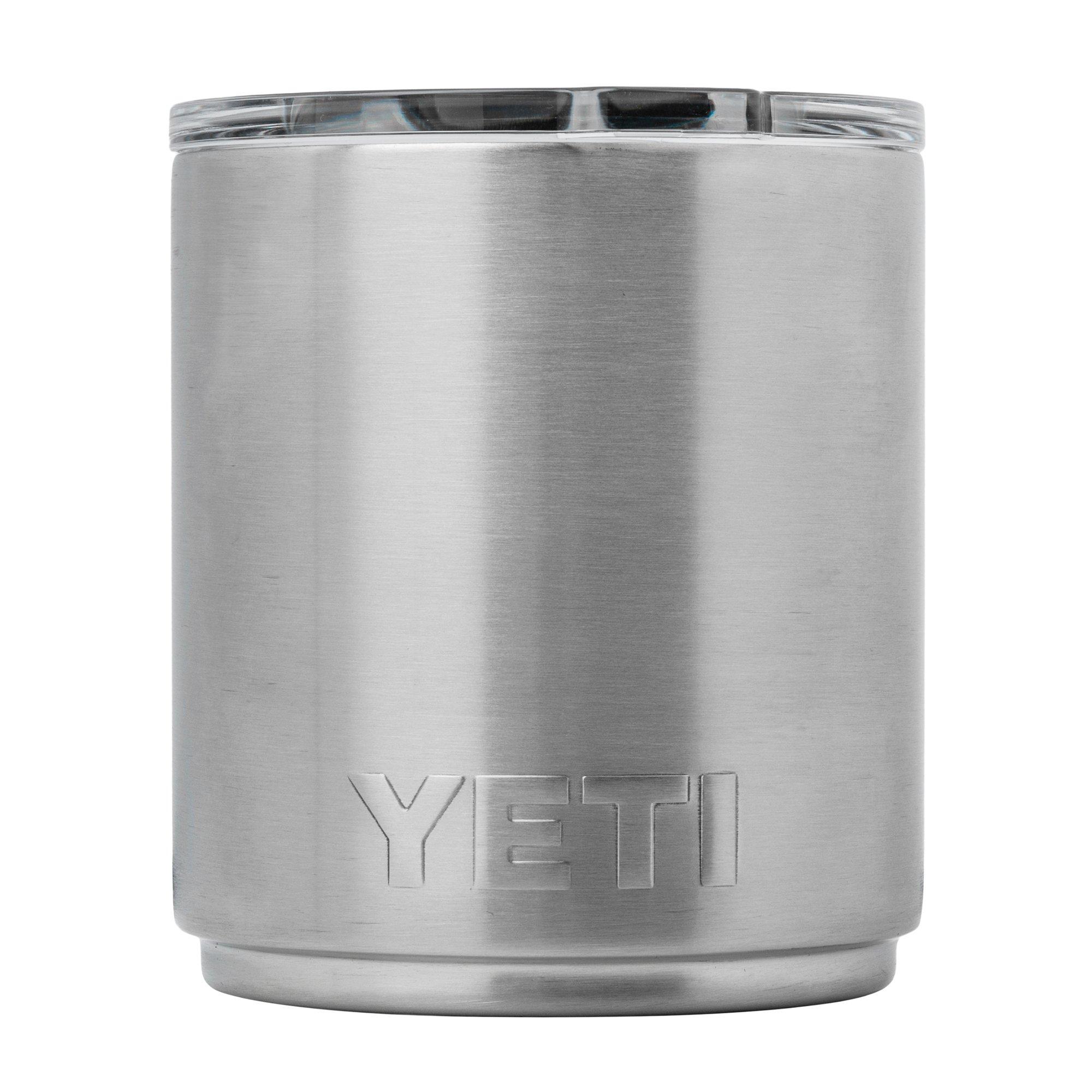 Yeti Rambler Stackable Lowball 10oz Mag Slider Lid, Stainless Steel, stackable thermos lowball with lid, 295 ml
