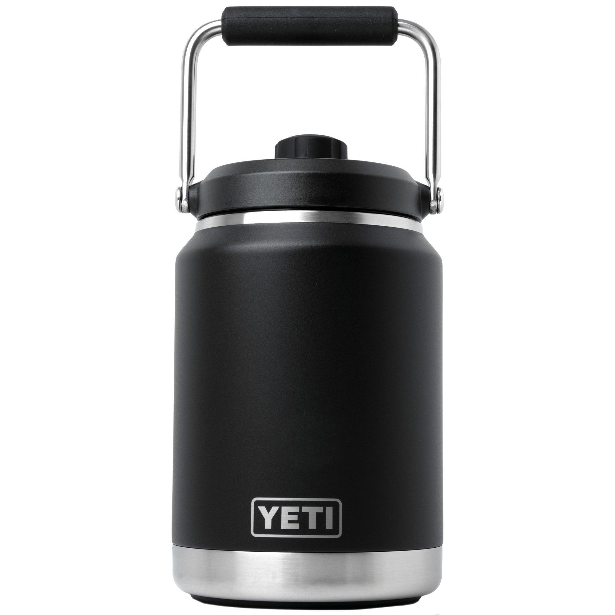 Yeti Rambler Jug 1/2 Gallon, Black, insulated jug, 1.9L
