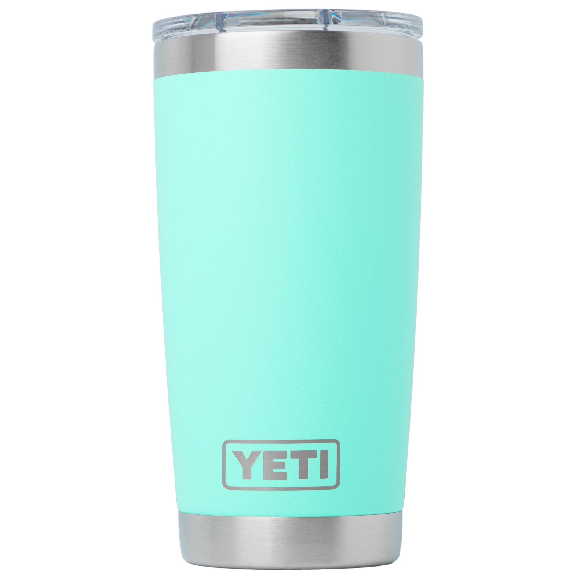 Yeti Rambler Tumbler Cup 20oz Mag Slider Lid, Seafoam, Thermobecher mit Deckel, 591 ml