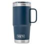Image for Yeti Rambler Travel Mug 20oz Stronghold Lid, Navy Blue, thermos travel mug with lid, 591 ml