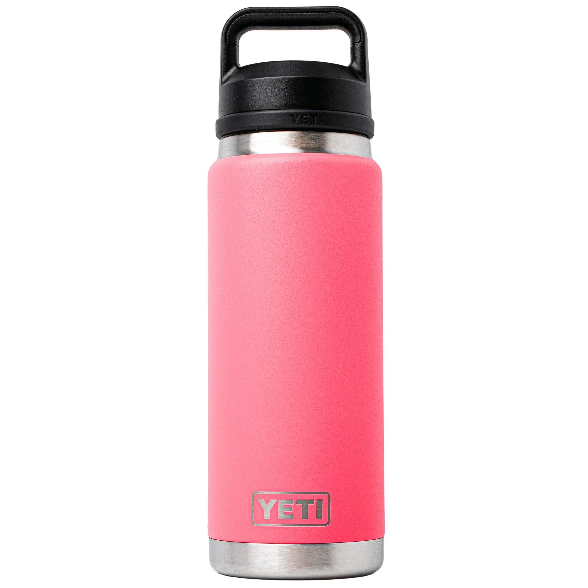 Yeti Rambler Bottle 26oz Chug Cap, Tropical Pink, thermos bottle with drinking spout, 769 ml