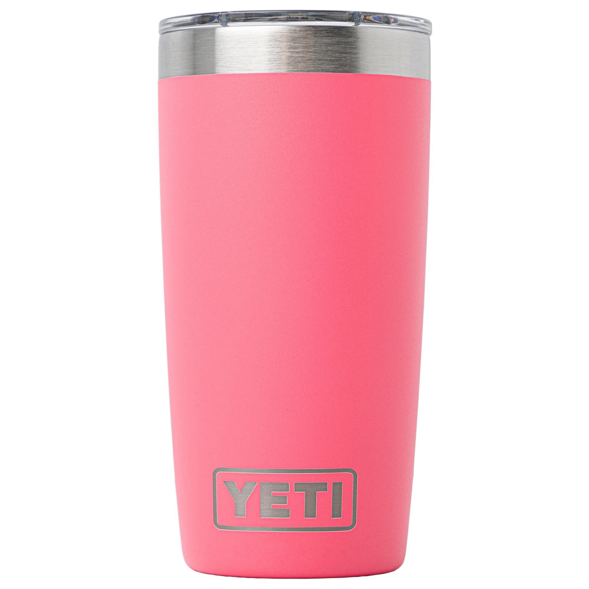 Yeti Rambler Tumbler Cup 10oz Mag Slider Lid, Tropical Pink, Thermobecher mit Deckel, 295 ml