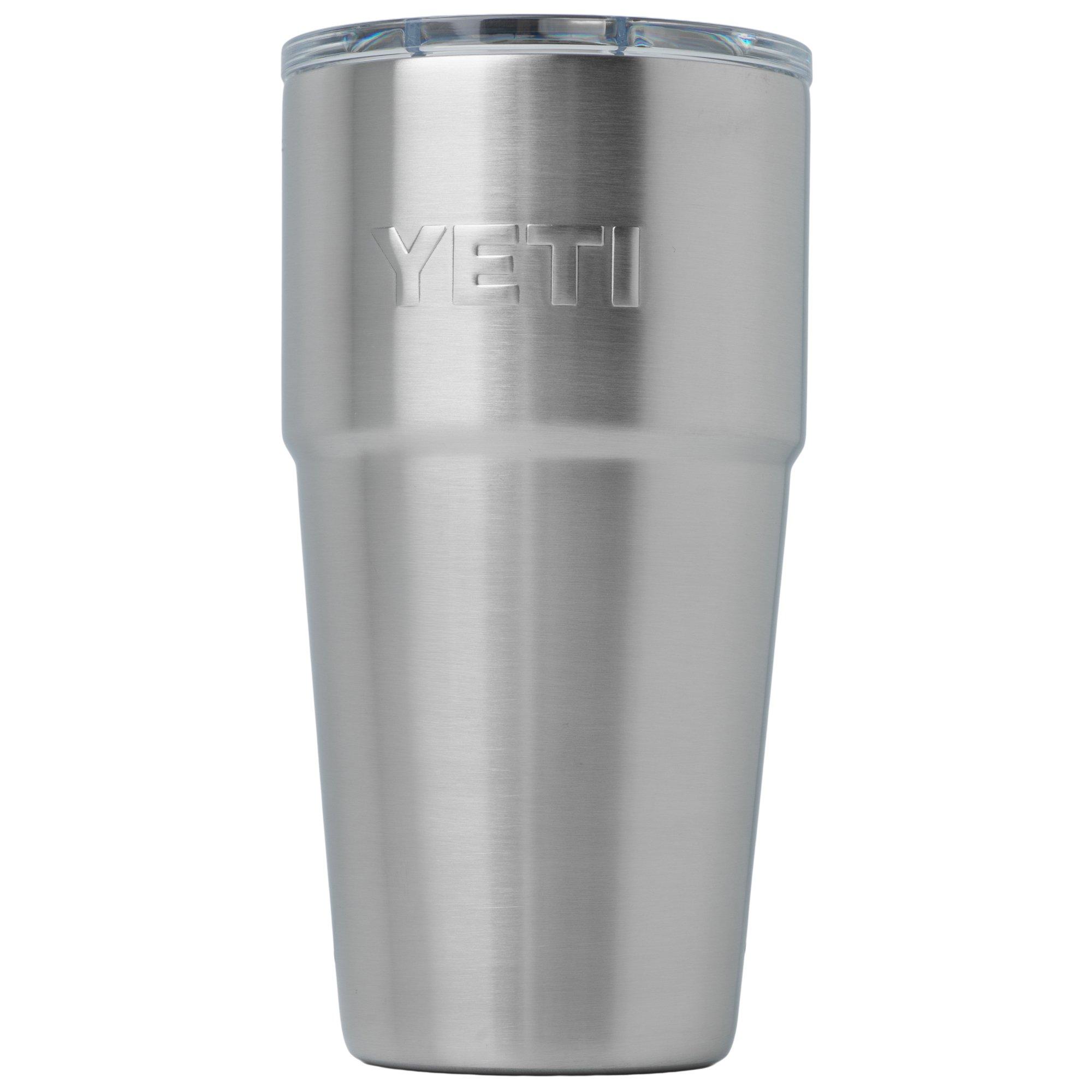 Yeti Rambler Stackable Cup 20oz Mag Slider Lid, Stainless Steel, stapelbarer Thermobecher mit Deckel, 591 ml