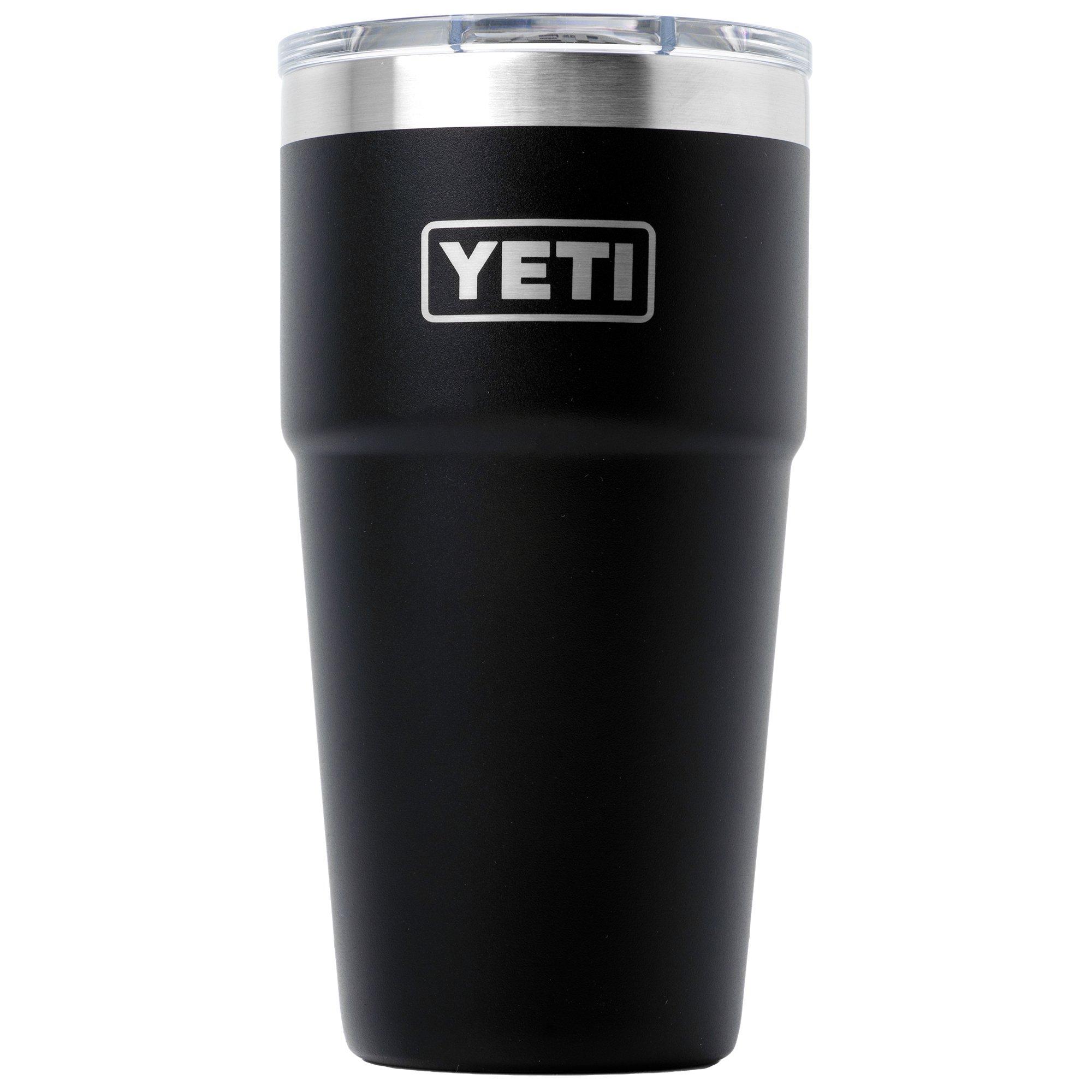 Yeti Rambler Stackable Cup 20oz Mag Slider Lid, Black, stapelbarer Thermobecher mit Deckel, 591 ml