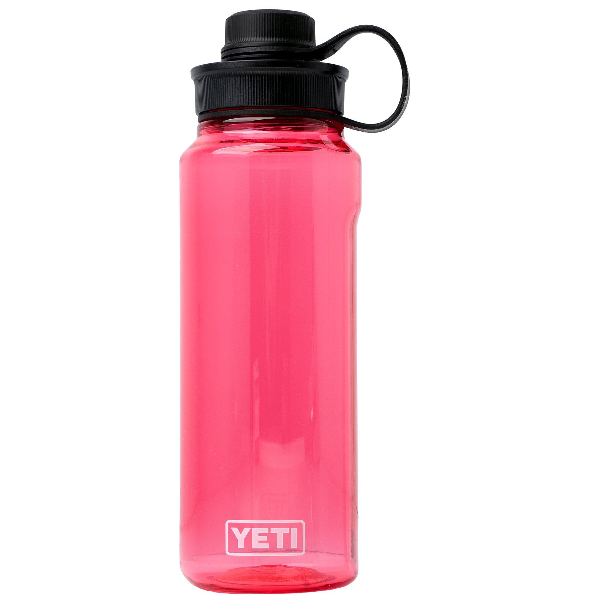 Yeti Yonder Water Bottle 34oz Tether Cap, Tropical Pink, bottle with loop cap, 1L