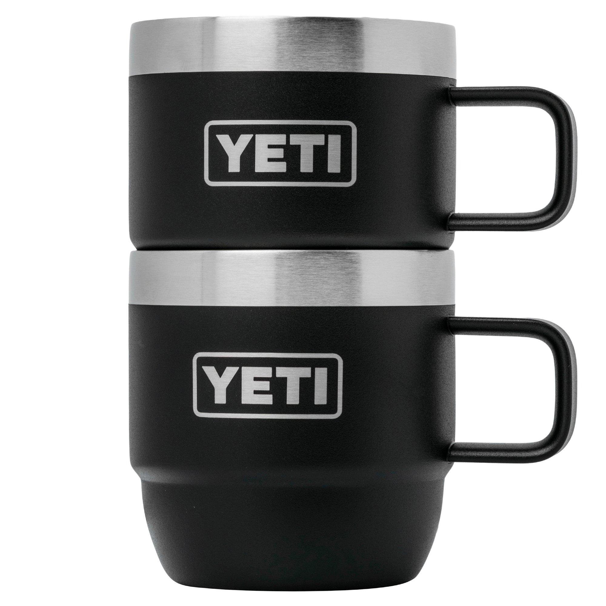 Yeti Rambler Stackable Mugs 6oz, Black, stapelbare Thermotasse, 177 ml