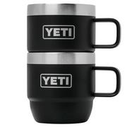 Yeti Rambler Stackable Mugs 6oz, Black, stapelbare thermosmokken, 177 ml