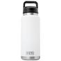 Image for Yeti Rambler Bottle 36oz Chug Cap, White, thermos bottle with drinking spout, 1L