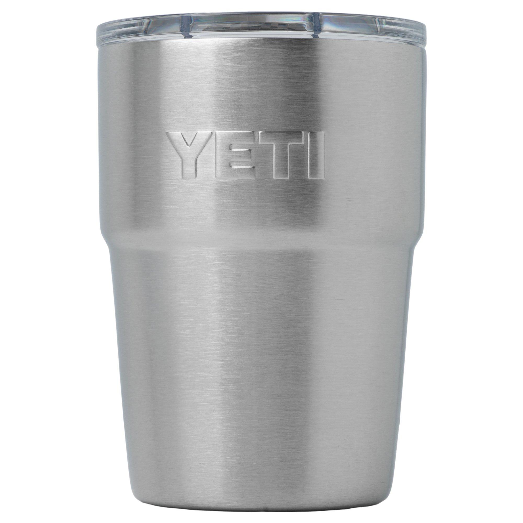 Yeti Rambler Stackable Cup 16oz Mag Slider Lid, Stainless Steel, stackable thermos lowball with lid, 473 ml