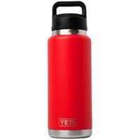 Afbeelding voor Yeti Rambler Bottle 36oz Chug Cap, Rescue Red, thermosfles met drinkdop, 1L