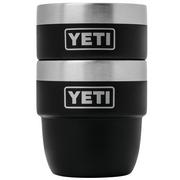 Yeti Rambler Stackable Espresso Cups 4oz, Black, stapelbare thermosbekers, 118 ml