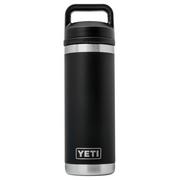 Yeti Rambler Bottle 18oz Chug Cap, Black, thermosfles met drinkdop, 532 ml
