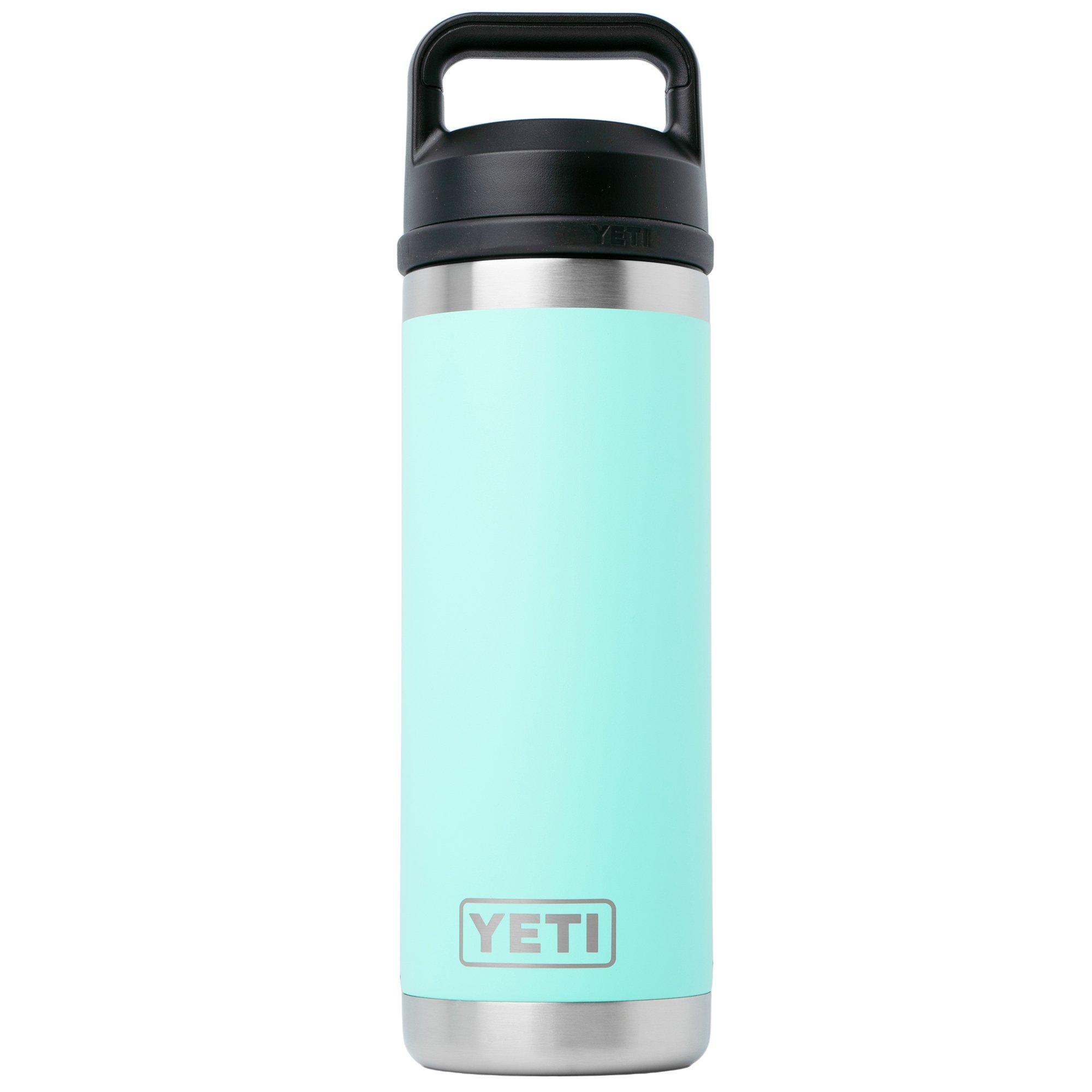 Yeti Rambler Bottle 18oz Chug Cap, Seafoam, thermos bottle with drinking spout, 532 ml